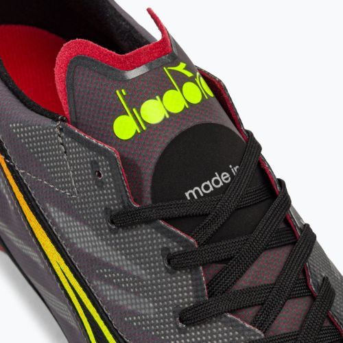 Pánské fotbalové kopačky Diadora Brasil Elite Veloce ITA LPX černo-bordó DD-101.178785-D0136-43