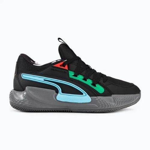 PUMA Court Rider Chaos Block Party pánské basketbalové boty black 378265 01