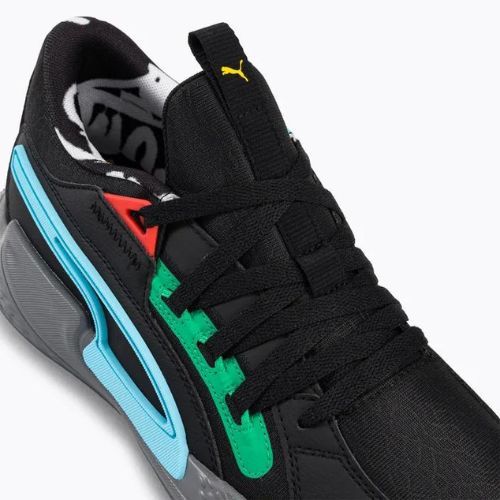 PUMA Court Rider Chaos Block Party pánské basketbalové boty black 378265 01
