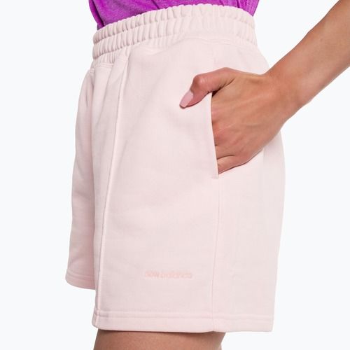 Dámské tréninkové šortky New Balance Athletics Nature State French Terry pink WS23552WAN