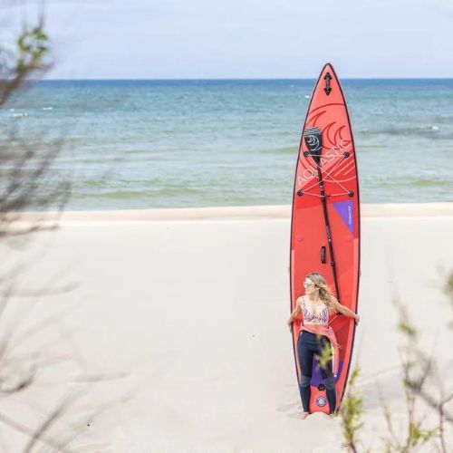 AQUASTIC Touring SUP prkno 12'6" červené AQS-SUP004