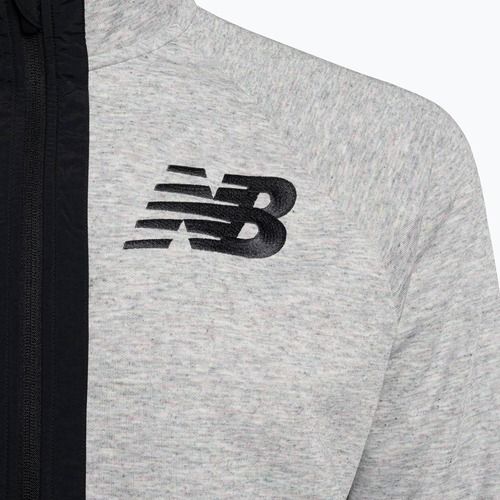 New Balance Uni-Ssentials Moments šedá tréninková bunda UJ31053SXY