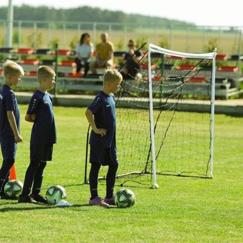 Fotbalová branka OneTeam Flex 240 x 150 cm bílá OT-SNG2415