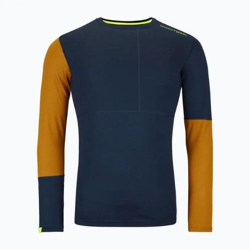 Pánské termo tričko longsleeve ORTOVOX 185 Rock'N'Wool deep ocean