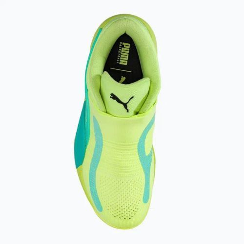 Pánské basketbalové boty PUMA Rise Nitro fast yellow/electric peppermint