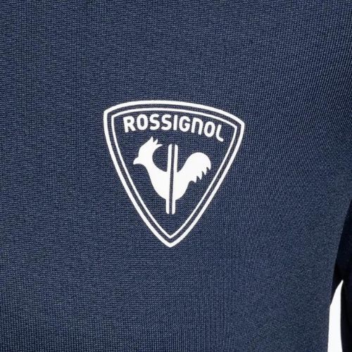 Rossignol Boy 1/2 Zip Warm Stretch dětská lyžařská mikina tmavě modrá