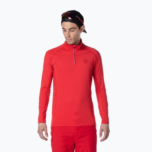 Pánská termoakční mikina Rossignol Classique 1/2 Zip sports red