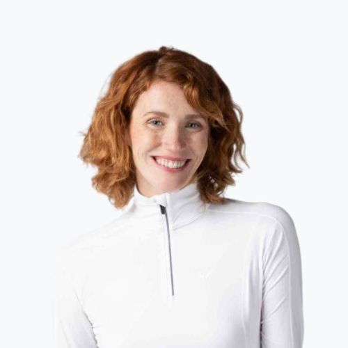 Dámská termoakční mikina Rossignol Classique 1/2 Zip white