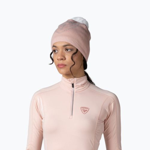 Dámská termoakční mikina Rossignol Classique 1/2 Zip powder pink