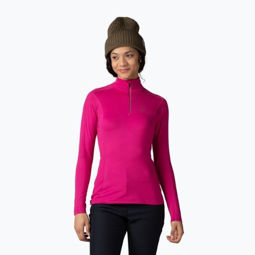 Dámská termoakční mikina Rossignol Classique 1/2 Zip orchid pink