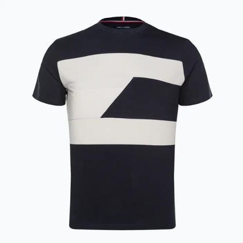 Tommy Hilfiger pánské tréninkové tričko Colorblocked Mix Media S/S blue