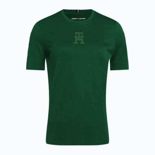 Tommy Hilfiger dámské tréninkové tričko Regular Th Monogram green