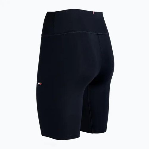 Tommy Hilfiger Essentials Rw Fitted Knit modré dámské tréninkové šortky