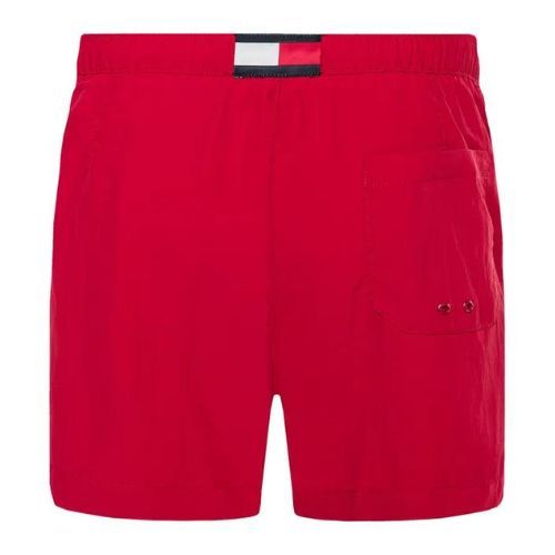 Pánské plavecké šortky Tommy Hilfiger Medium Drawstring červené