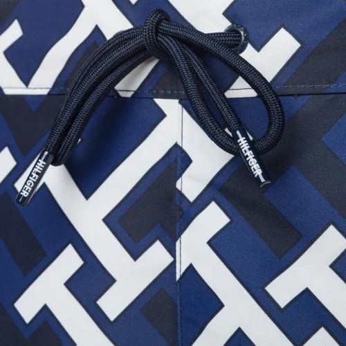 Pánské plavecké šortky Tommy Hilfiger Sf Medium Drawstring Print modré