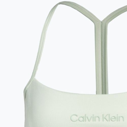 Calvin Klein Low Support 8HV seaspray zelená fitness podprsenka