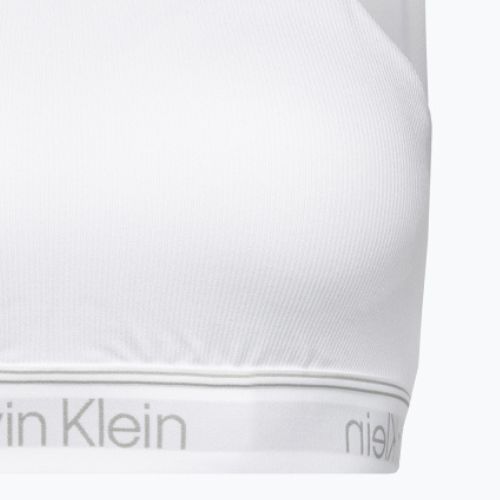 Calvin Klein Medium Support YAF jasně bílá fitness podprsenka