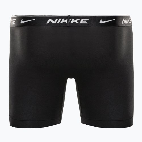Pánské bavlněné boxerky Nike Everyday Stretch Boxer Brief 3Pk MP1 white/grey heather / black