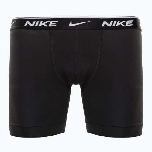 Pánské bavlněné boxerky Nike Everyday Stretch Boxer Brief 3Pk MP1 white/grey heather / black
