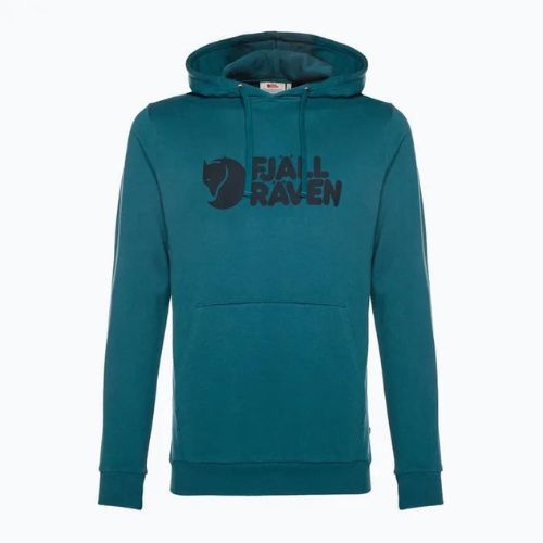 Pánská trekingová mikina Fjällräven Logo Hoodie deep sea