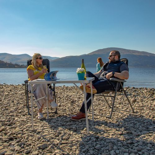 Turistický stůl Vango Granite Duo 90 šedý