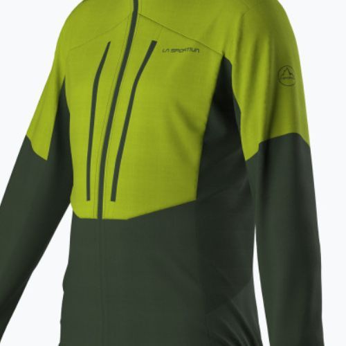 Pánská trekingová mikina La Sportiva Session Tech Hoody forest/lime punch