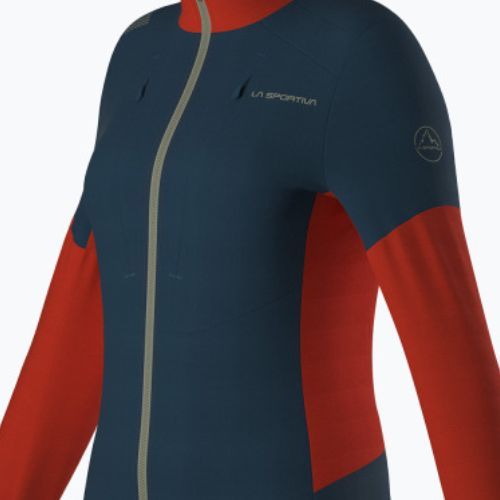 Dámská trekingová mikina La Sportiva Session Tech Hoody storm blue/cherry tomato