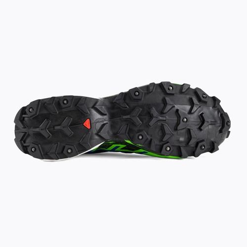Pánské běžecké boty Salomon Spikecross 6 GTX black/surf the web/green gecko