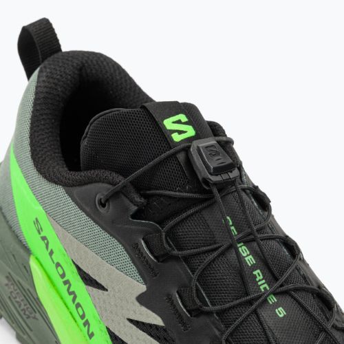 Pánská běžecká obuv Salomon Sense Ride 5 black/laurel wreath/green gecko