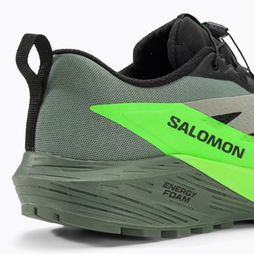 Pánská běžecká obuv Salomon Sense Ride 5 black/laurel wreath/green gecko