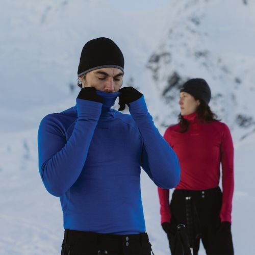 Pánská termální mikina Icebreaker Merino Roll Neck lazurite