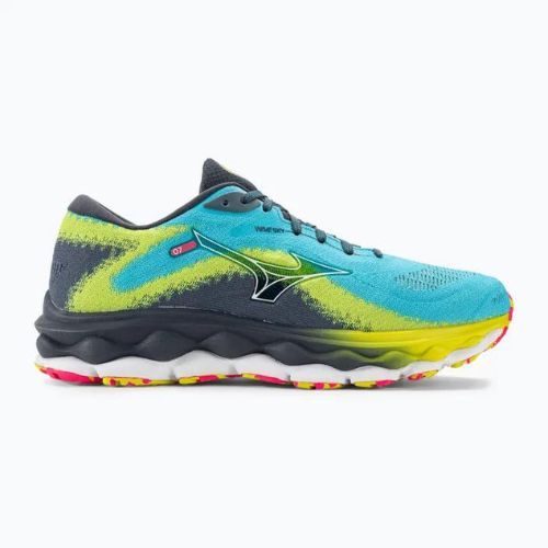 Pánská běžecká obuv Mizuno Wave Sky 7 jet blue/white/bolt2neon