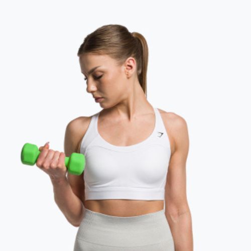 Gymshark Racer Back Training Sportovní fitness podprsenka bílá