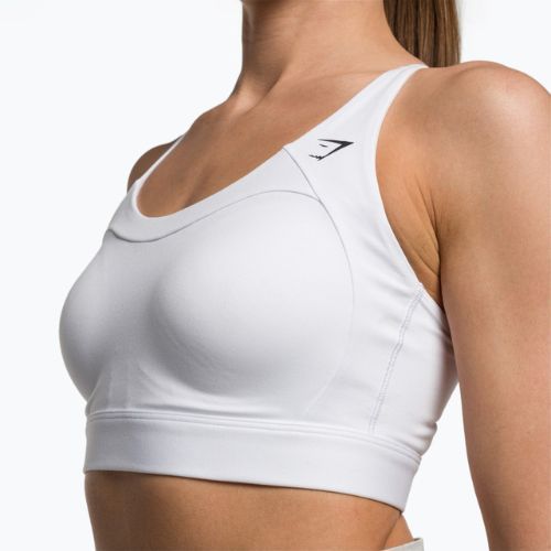 Gymshark Racer Back Training Sportovní fitness podprsenka bílá