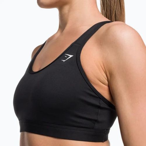 Gymshark Scoop Neck Training Sportovní fitness podprsenka černá