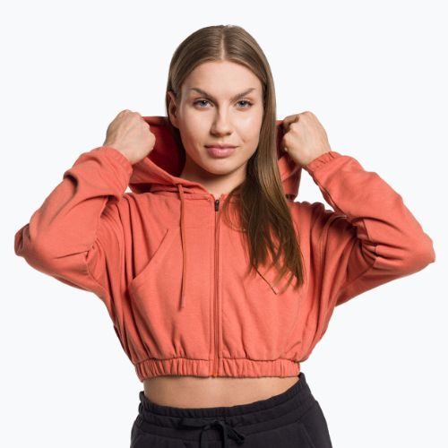 Dámská tréninková mikina Gymshark KK Twins Zip Up Crop oranžová