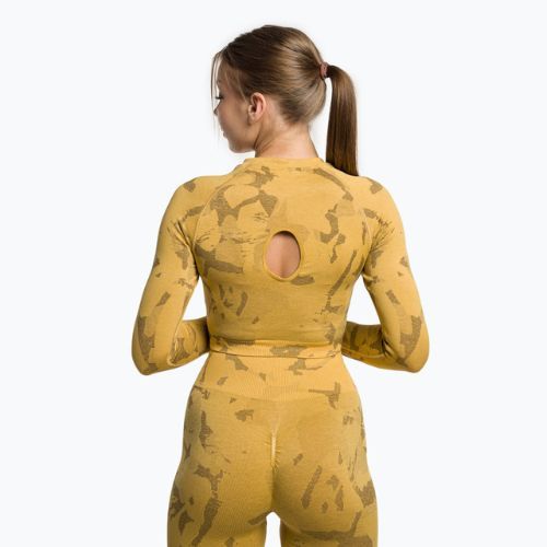 Dámské tréninkové legíny Gymshark Adapt Camo Savanna Seamless indian yellow