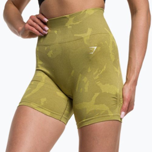 Dámské tréninkové šortky Gymshark Adapt Camo Savanna Seamless green