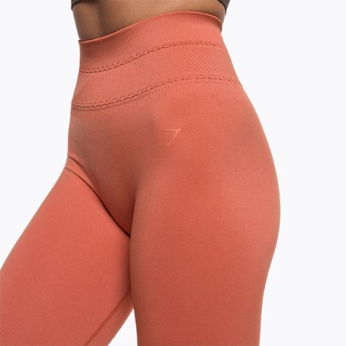 Dámské tréninkové legíny Gymshark Studio earth orange