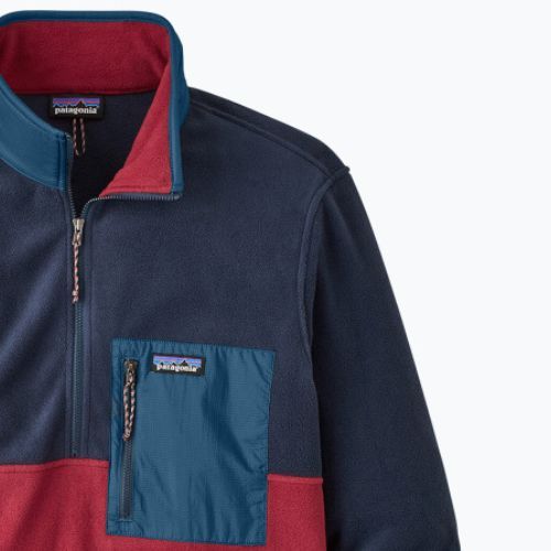 Pánská fleecová mikina Patagonia Microdini 1/2 Zip P/O voskově červená