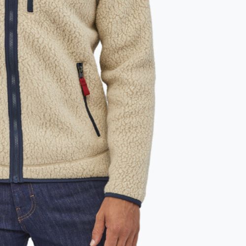 Pánská fleecová mikina Patagonia Retro Pile el cap khaki barvy
