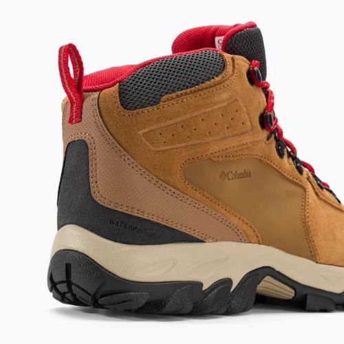 Columbia Newton Ridge Plus II Suede WP elk/mountain red pánské trekové boty