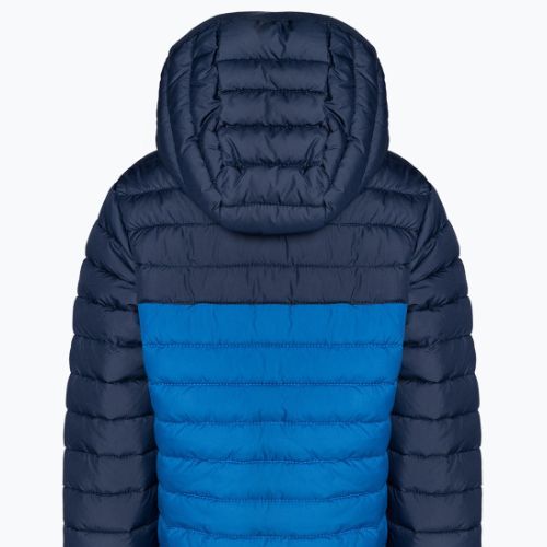 Dětská péřová bunda Columbia Powder Lite s kapucí bright indigo/collegiate navy