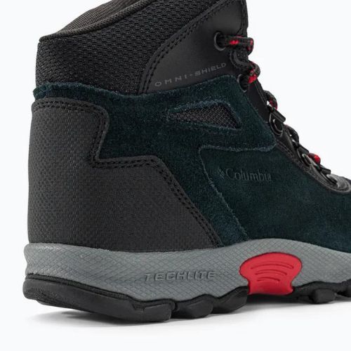 Columbia Newton Ridge Amped black/mountain red dětské turistické boty