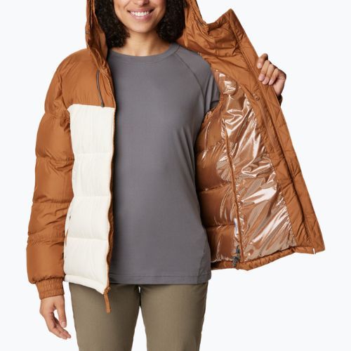 Columbia Pike Lake Insulated II dámská péřová bunda camel brown/chalk