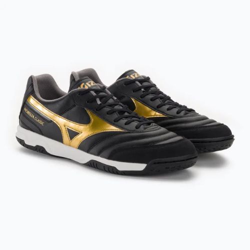 Mizuno Morelia Sala Classic IN black/gold/dark shadow pánské kopačky