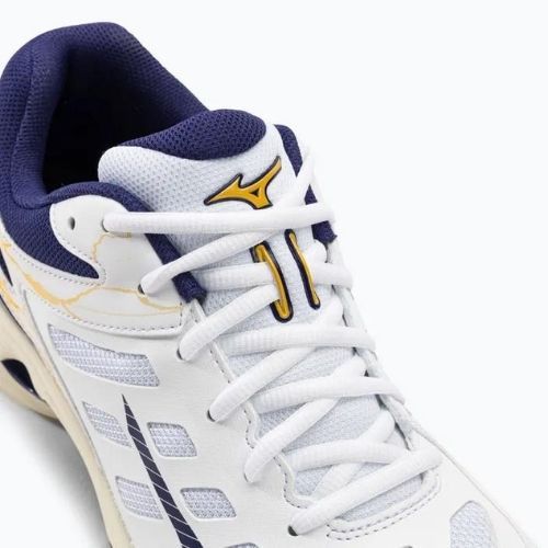 Pánská volejbalová obuv Mizuno Wave Voltage white / blue ribbon / mp gold