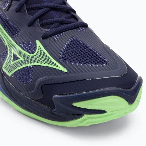 Pánská volejbalová obuv Mizuno Wave Momentum 3 evening blue / tech green / lolite