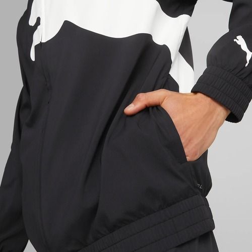 Pánská tréninková bunda PUMA Train Big Cat Lined Woven puma černá