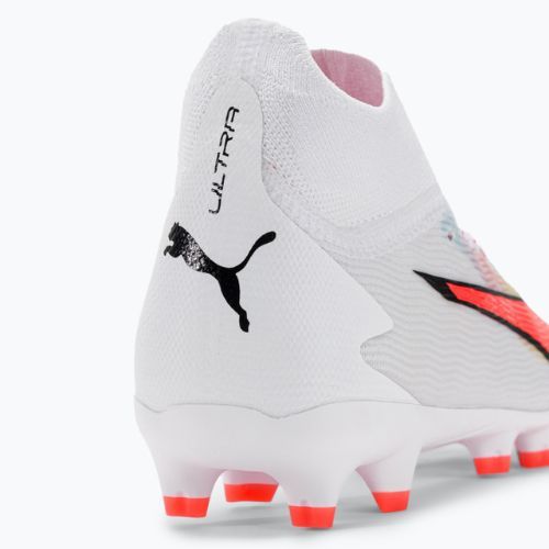 Dětské kopačky PUMA Ultra Pro FG/AG Jr puma white/puma black/fire orchid